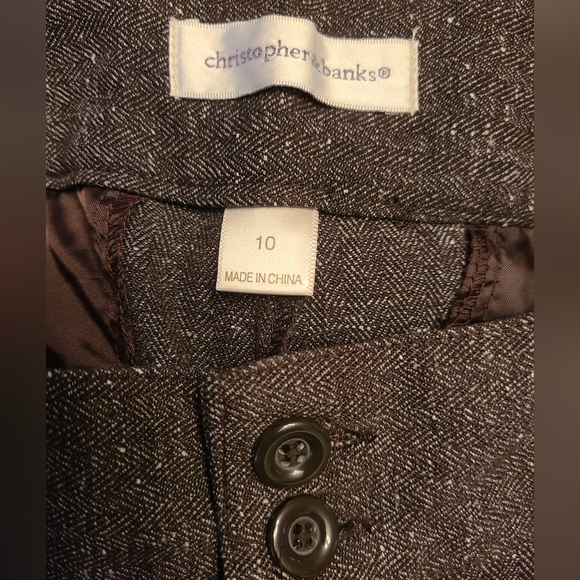 Christopher & Banks Brown Slacks - Picture 4 of 6